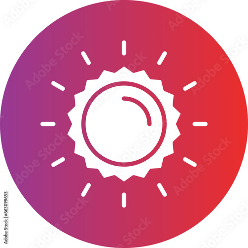 Vector Design Sun Icon Style