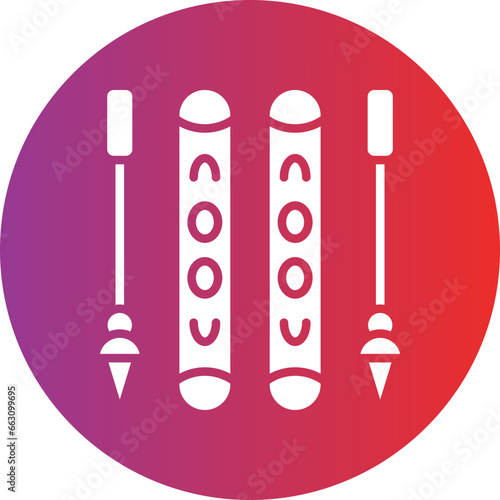 Vector Design Skis Icon Style