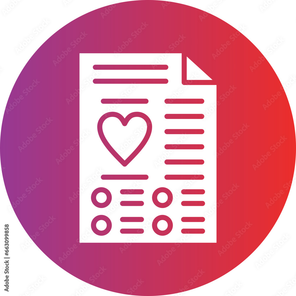 Vector Design Wishlist Icon Style