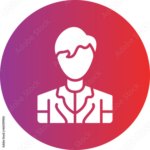 Vector Design Model Male Icon Style