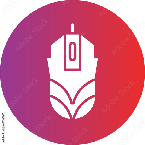 Vector Design Gaming Mouse Icon Style