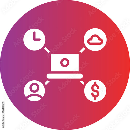 Vector Design Gig Economy Icon Style