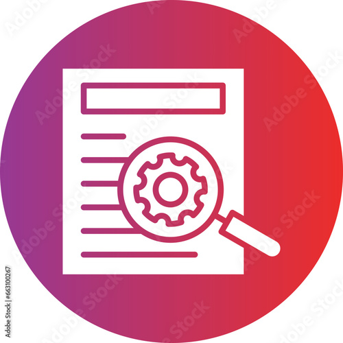 Vector Design Backer Report Icon Style