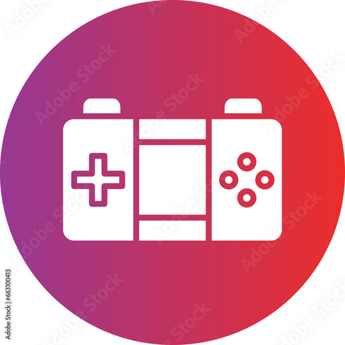 Vector Design Console Game Icon Style