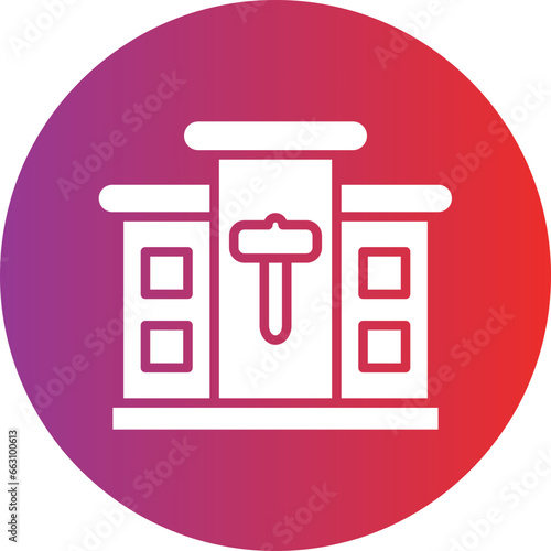 Vector Design Real Estate Auction Icon Style