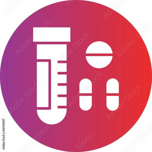 Vector Design Drug Test Icon Style