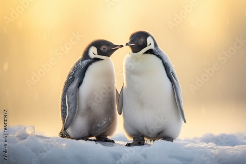 Penguins background © kramynina