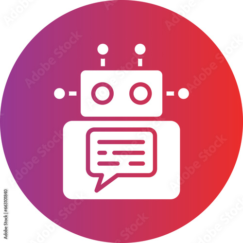 Vector Design Chatbot Icon Style
