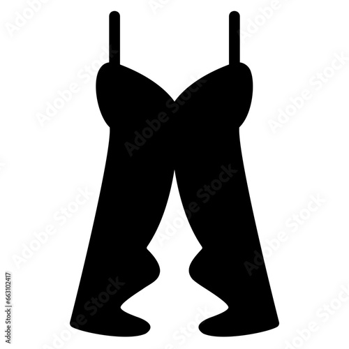 nightgown glyph icon