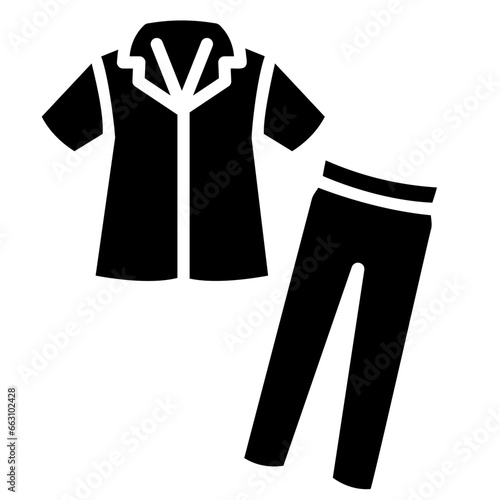 pyjamas glyph icon