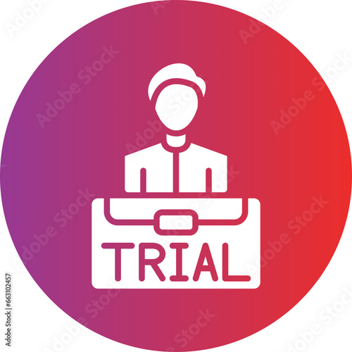Vector Design Job Trial Icon Style