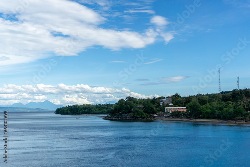 popular tourist destination. Aerial view of Sabang island in Aceh, Indonesia.