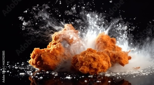 Falling of Fried Chicken