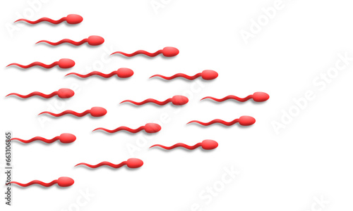 the concept of sperm running towards the egg to fertilize
