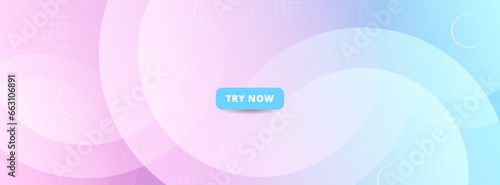 banner background. colorful. blue and pink gradation. cirlcle pattern. abstract