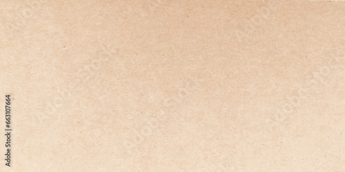 Background of brown kraft paper or cardboard texture. Abstract pattern of beige rough carton, old paper sheet, parchment or papyrus surface, vector illustration