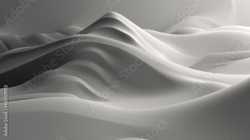 Creative Background Composition.Monochrome Sand Dust mountain abstract wallpaper background in 3d style
