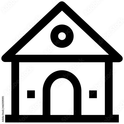 Home homepage icon symbol vector image. Illustration of the house real estate graphic property design image