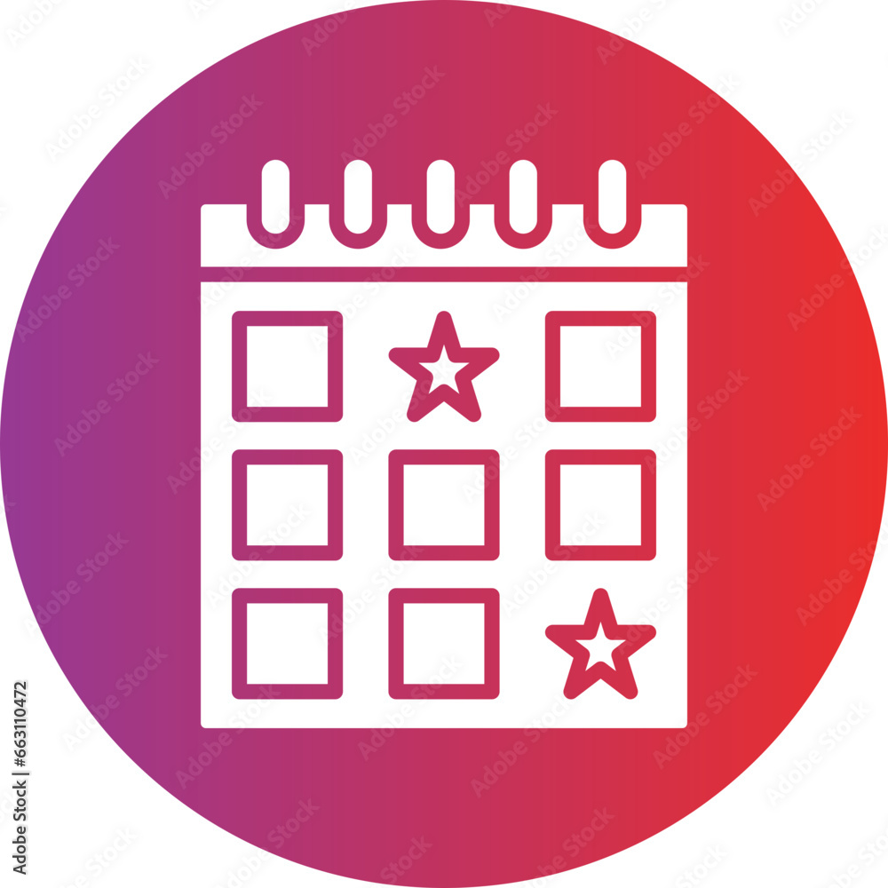 Events Calendar Icon Style