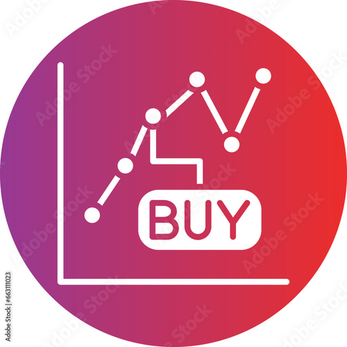 Buy Stocks Icon Style