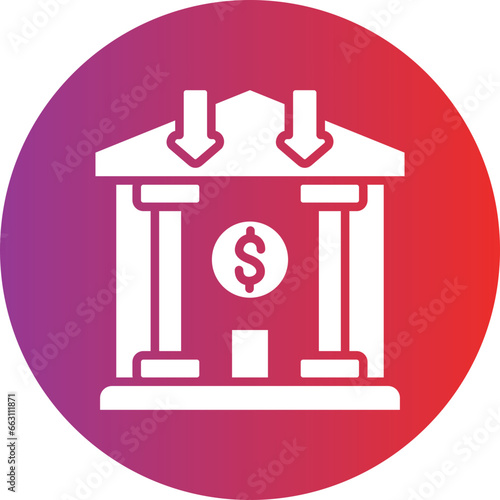 Bank Deposit Icon Style