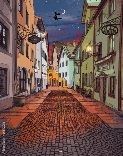 Photography street in old city