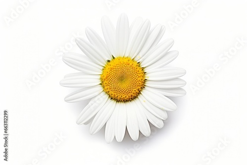 Common daisy isolated on white background. © Ahasanara