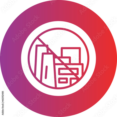 No Fossil Fuels Icon Style
