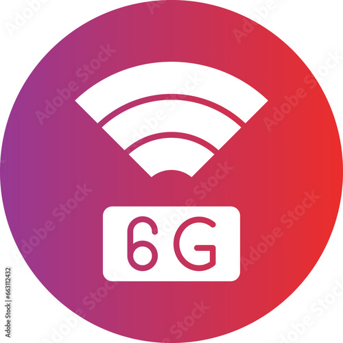 6G Network Icon Style