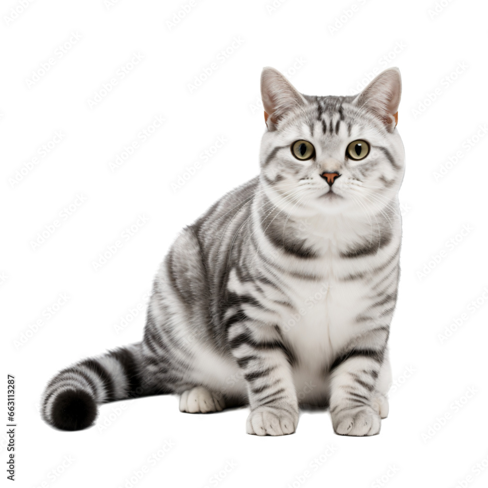 Fototapeta premium cat isolated on transparent background