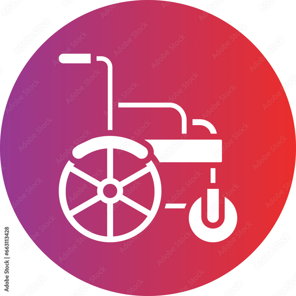 Automatic Wheelchair Icon Style Automatic Wheelchair Icon Style