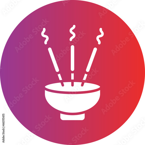 Incense Sticks Icon Style
