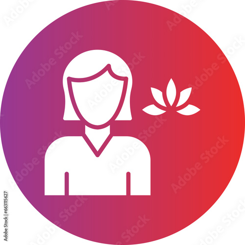 Massage Therapist Icon Style