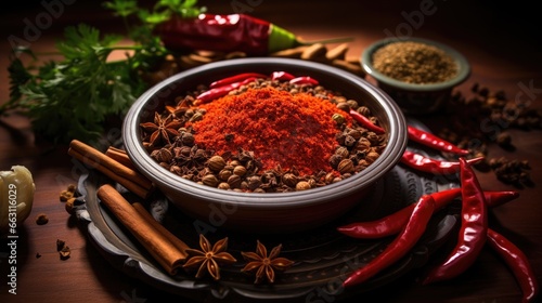 Chinese spicy cooking spices used in Chinese food