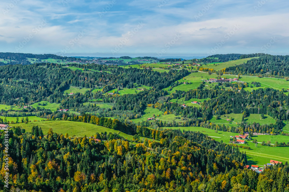 Stimmungsvoller Herbsttag im westlichen Allgäu bei Oberstaufen-Steibis