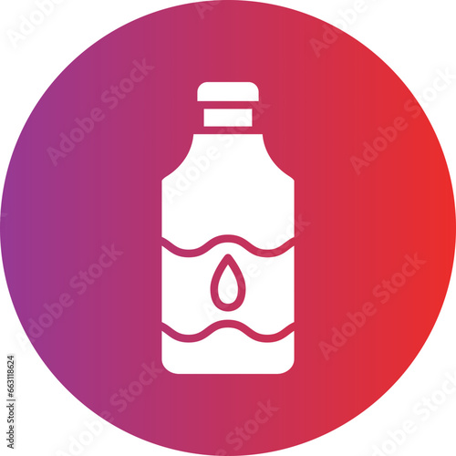 Water Bottle Icon Style