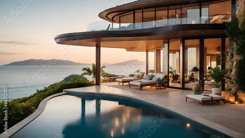 A dream house on the ocean, mountain, and beach - a luxurious retreat with a private infinity pool © Visual Aurora
