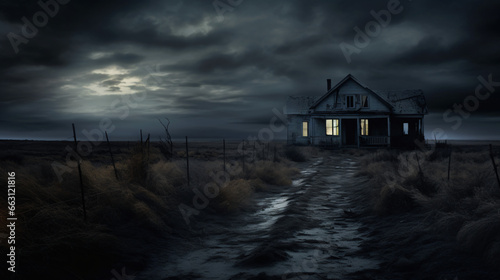 Ghost house creepy © Little