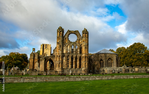 Elgin cathedral and church, Morayshire, Scotland 
