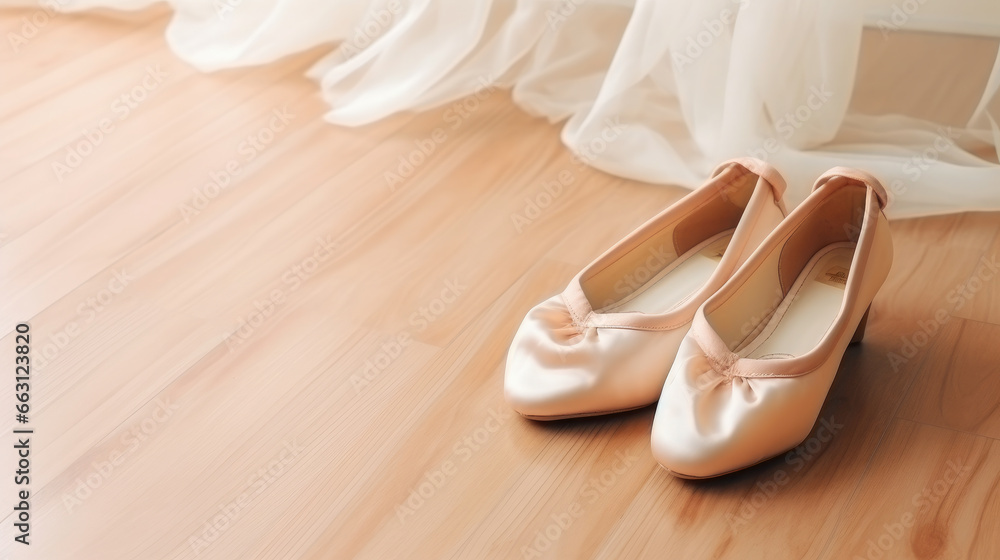satin pink ballet shoes, pointe shoes lying on the floor, footwear, store, shopping, fashion, beige, background, backstage, ballerina outfit, fashion, style, clothing, wardrobe satin pink ballet shoes, pointe shoes lying on the floor, footwear, store, shopping, fashion, beige, background, backstage, ballerina outfit, fashion, style, clothing, wardrobe