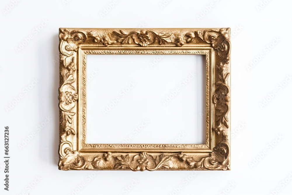 empty gold picture frame empty gold picture frame