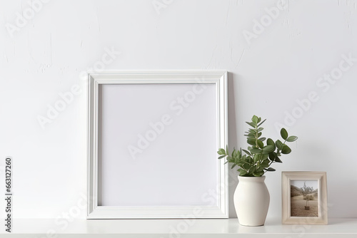 empty white frame
