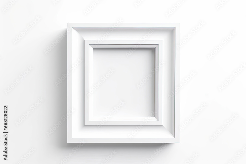 white empty frame on wall white empty frame on wall