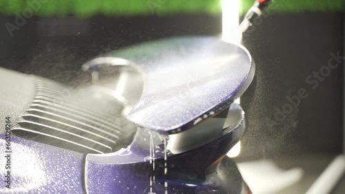 Car detailing of a Porsche Turbo 911, with the meticulous application of PPF (Paint Protection Film). Showcasing the premium care and protection given to luxury vehicles.