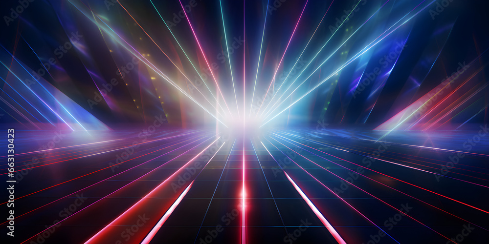 abstract background with nightclub lasers