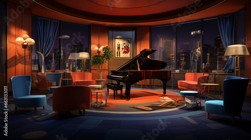 Jazz club room