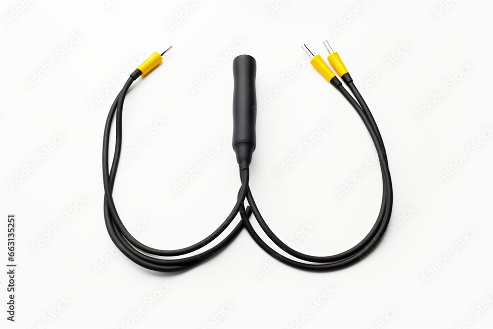 Audio cable isolated on a white background