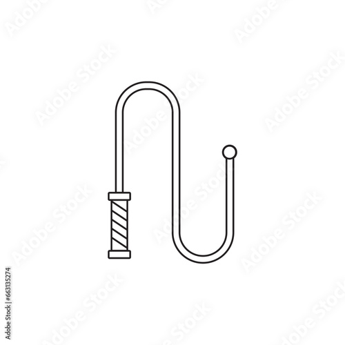 whip icon vector