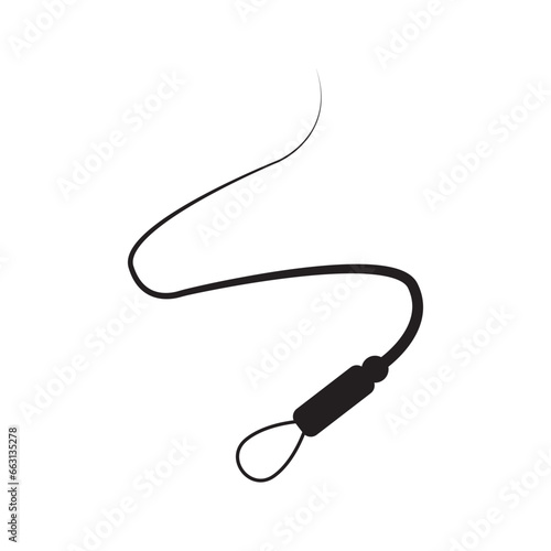 whip icon vector