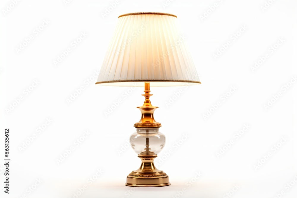 A table lamp isolated on a white background A table lamp isolated on a white background